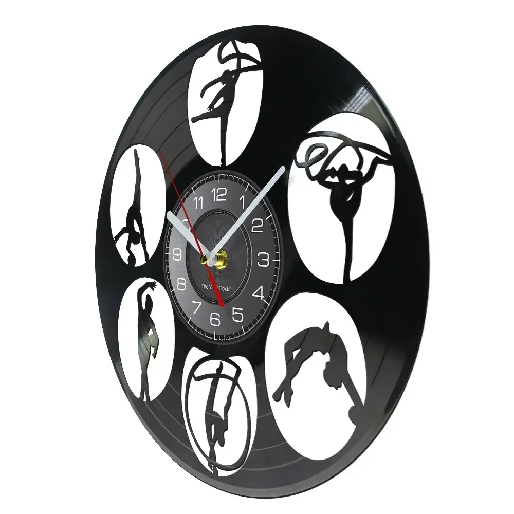 Настенные гимнастические часы wandk силуэты для девочек настенные художественные