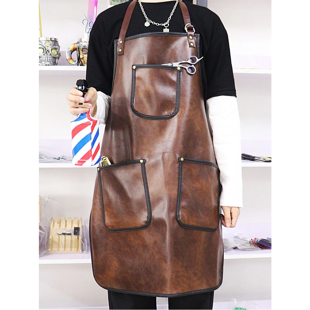 

Adjustable Barber Apron Neckband Barista Aprons Haircutting Dyeing Bib