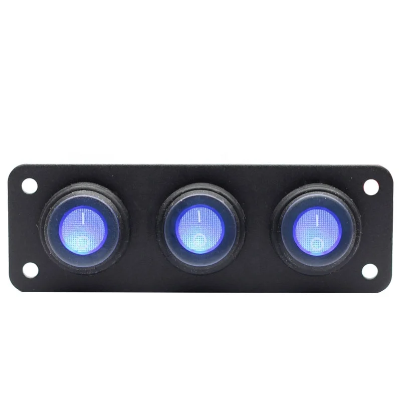 

12V 20 Amp Toggle Rocker Switch Panel LED Breaker Waterproof