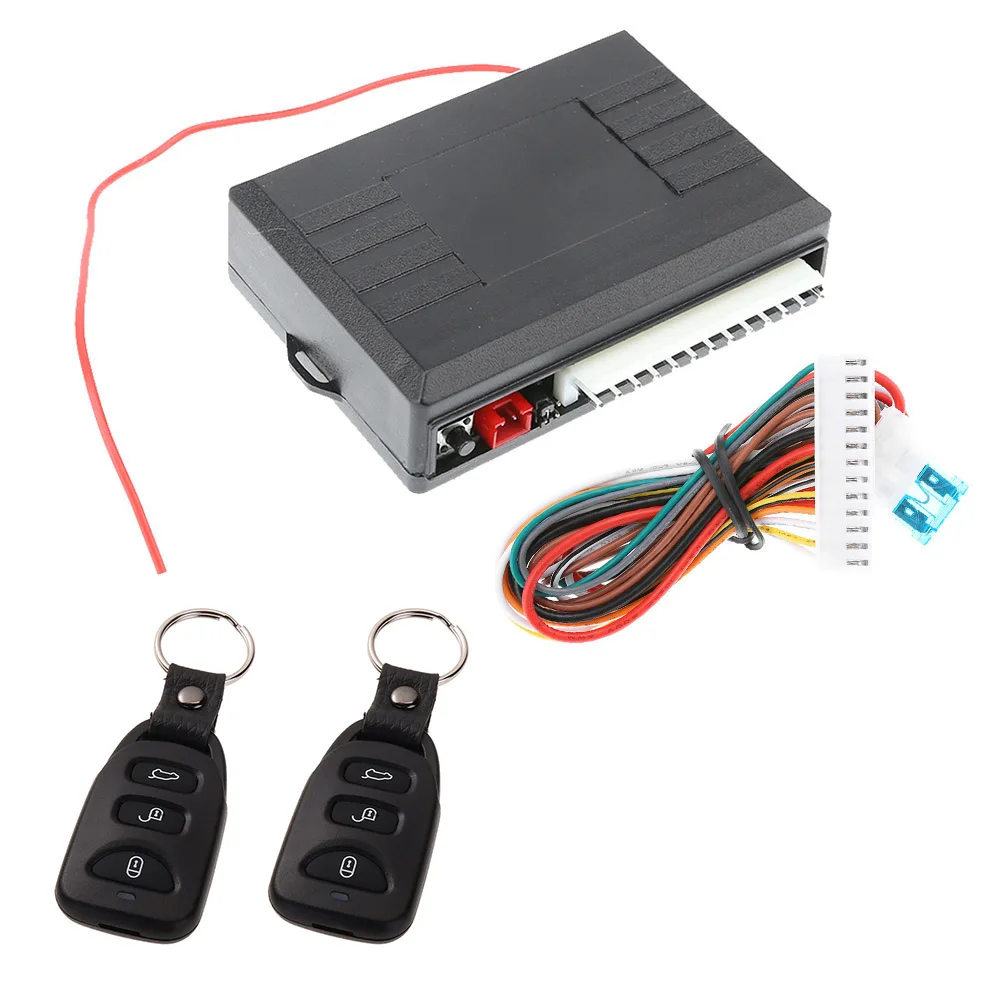 

Universal Car Remote Central Kit Door Lock Locking Vehicle Keyless Entry System With Remote Controllers Auto alarm System
