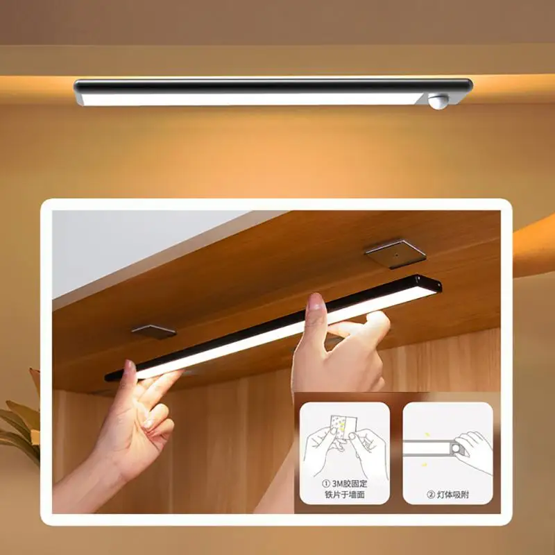 

Светодиодный датчик движения, ультратонкий светильник с датчиком движения, с питанием от Usb, для шкафа, кухни, кабинета, спальни, гардероба