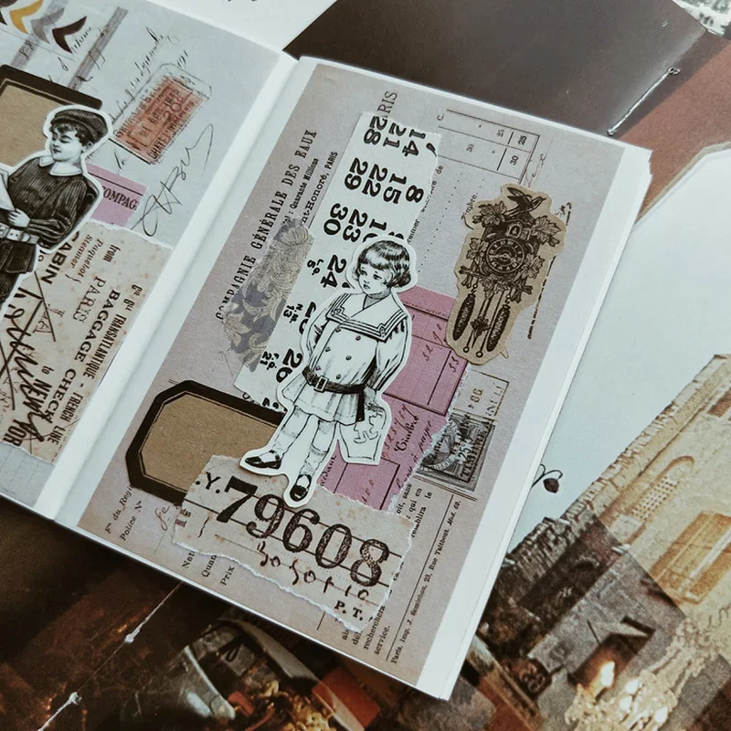 27 шт. винтажные круглые эстетические наклейки из крафтовой бумаги