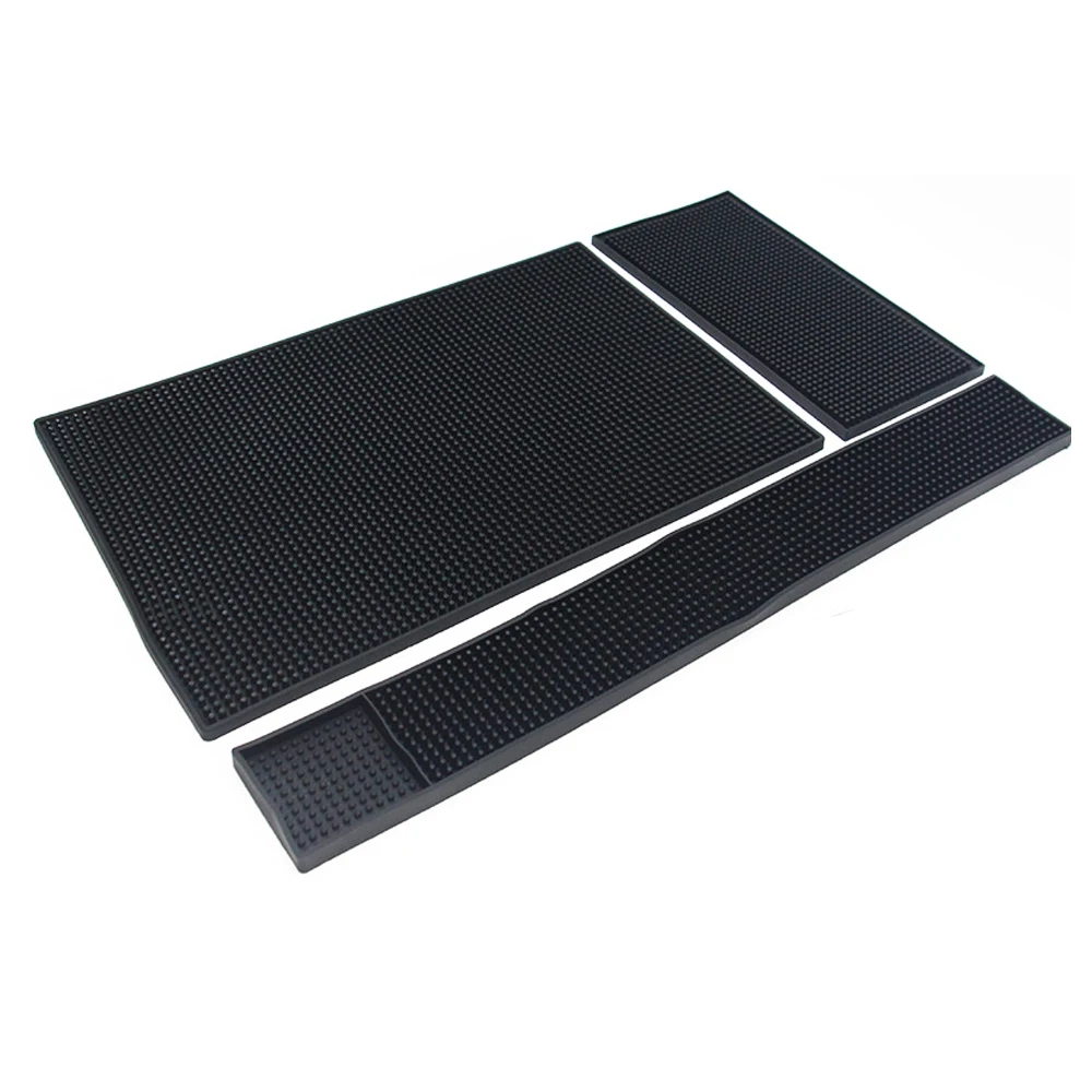

Thicken 1cm Anti Slip Bar Mat Rubber Avoid Spill Bar Runner Glass Drip Traly Beer Drink Rail Coffee Barista Making Pad