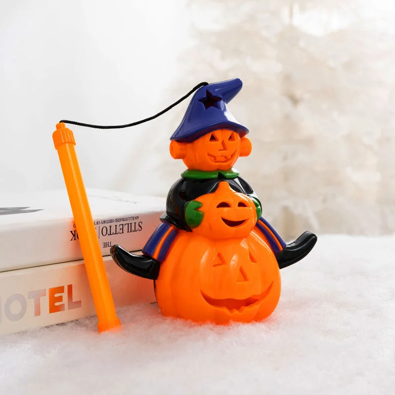 

2021 светящийся фонарь в виде тыквы, украшение на Хэллоуин, детский портативный фонарь, ведьма вампира, Череп, игрушка, реквизит для украшения