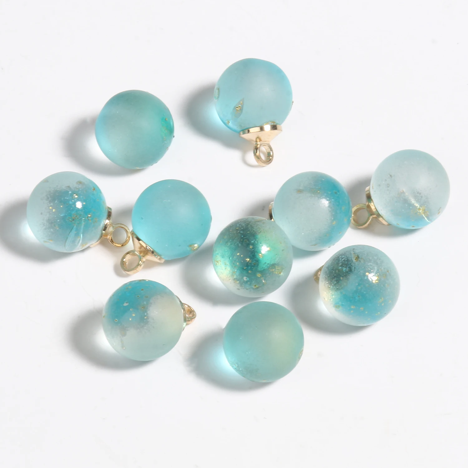 10pcs/lot Mixed Color Ball Shape Czech Lampwork Pendant Glass Beads Charms Pendants for Jewelry Making Earrings Necklace Diy - купить по