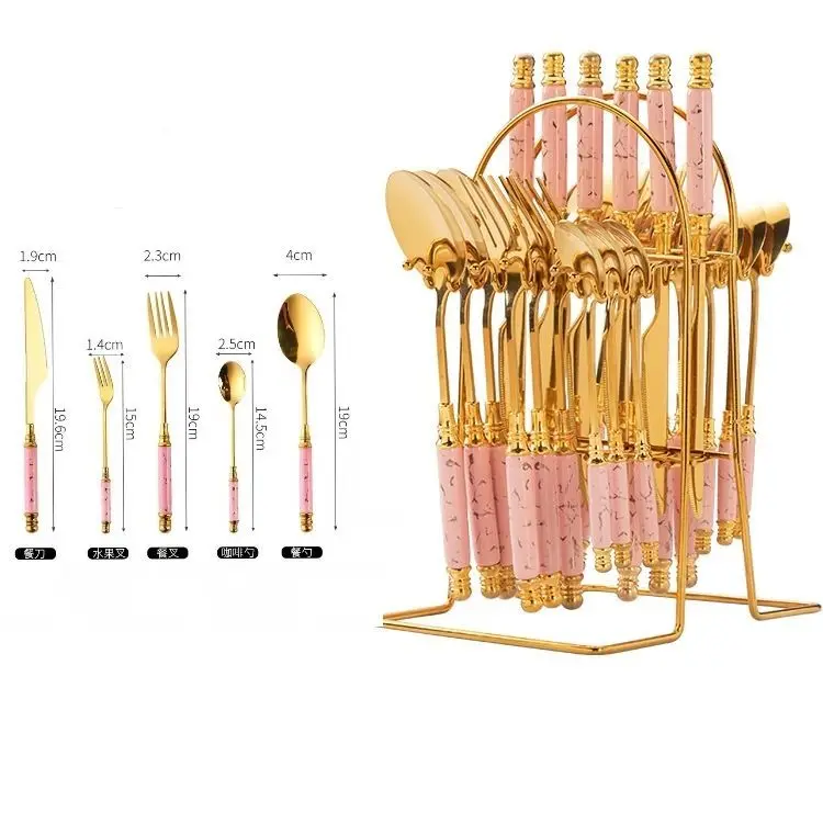 

10/15/24/30pcs Tableware Cutlery Set Fork Knives Spoons Western Cutleri Supplies Dinnerware