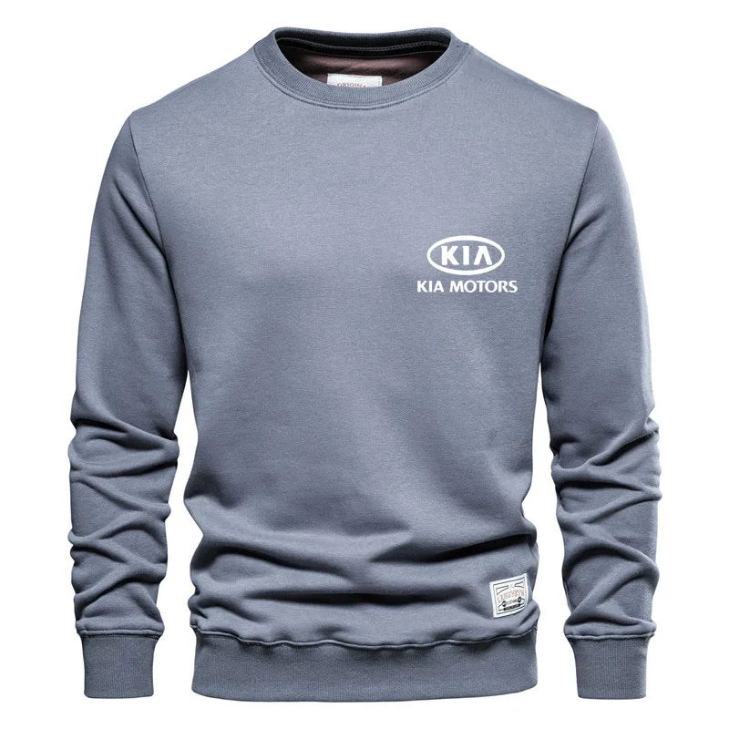 Fashion Men's Pullover Kia car logo print 2022 Casual Sports O-neck Men's Hoodie Fleece Solid Harajuku Oversized Sweatshirt