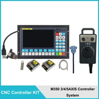new cnc kit m350 motion control system 3 axis 4 axis 5 axis motor controller 5 axis handwheel electronics 75w24v power