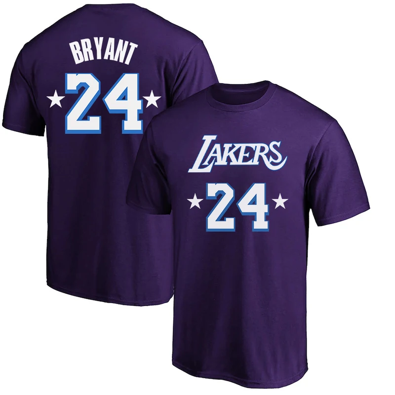 

2023 Mens T Shirt Casual Sleeve Clothing Trend Casual Slim Fit Basketball Jerseys European Size Cotton #8 #24 BRYANT Sweatshirt