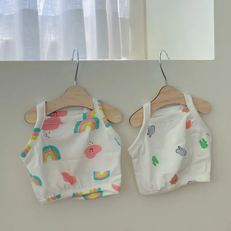 

Летняя одежда для собак, жилет для собак с радужным рисунком кролика, милая дышащая слинг-жилетка для щенка маленького и среднего размера, ч...