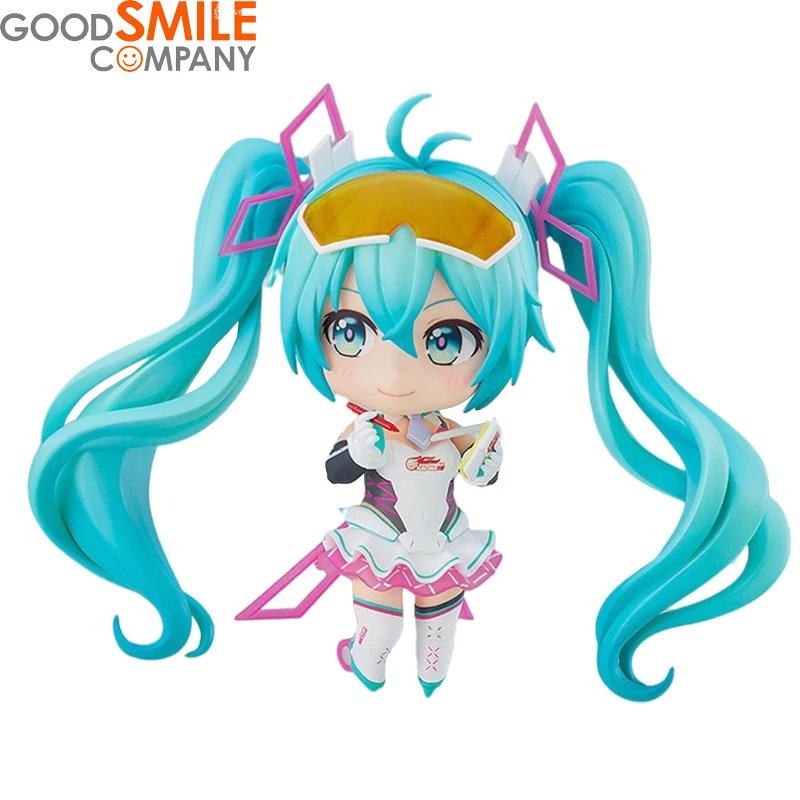 

100% Original GOODS MILE RACING Nendoroid GSC 1578 VOCALOID Hatsune Miku RACING MIKU 2021ver Action Figure Doll Model Toy 10cm