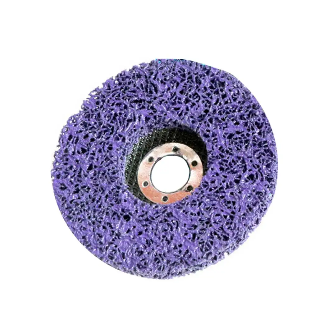 

1Pc Polishing Pad Grinding Wheel 10cm Poly Strip Disc Paint Rust Removal Cleaning Tool For Angle Grinder Polisher Accessories