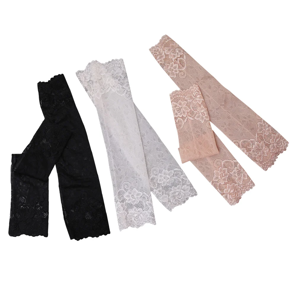 

3 пары, кружевные перчатки без пальцев