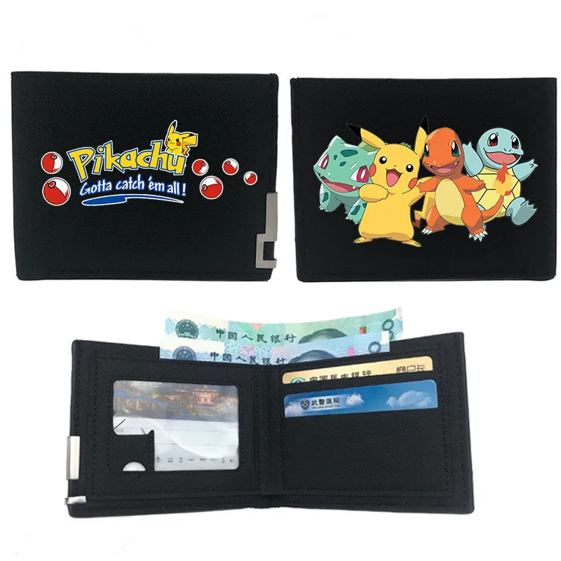 

Сумка с героями мультфильма Покемон, Пикачу, кошелек для мальчиков и девочек, храп, чармандер, милый мультяшный маленький кошелек, сумка, игр...