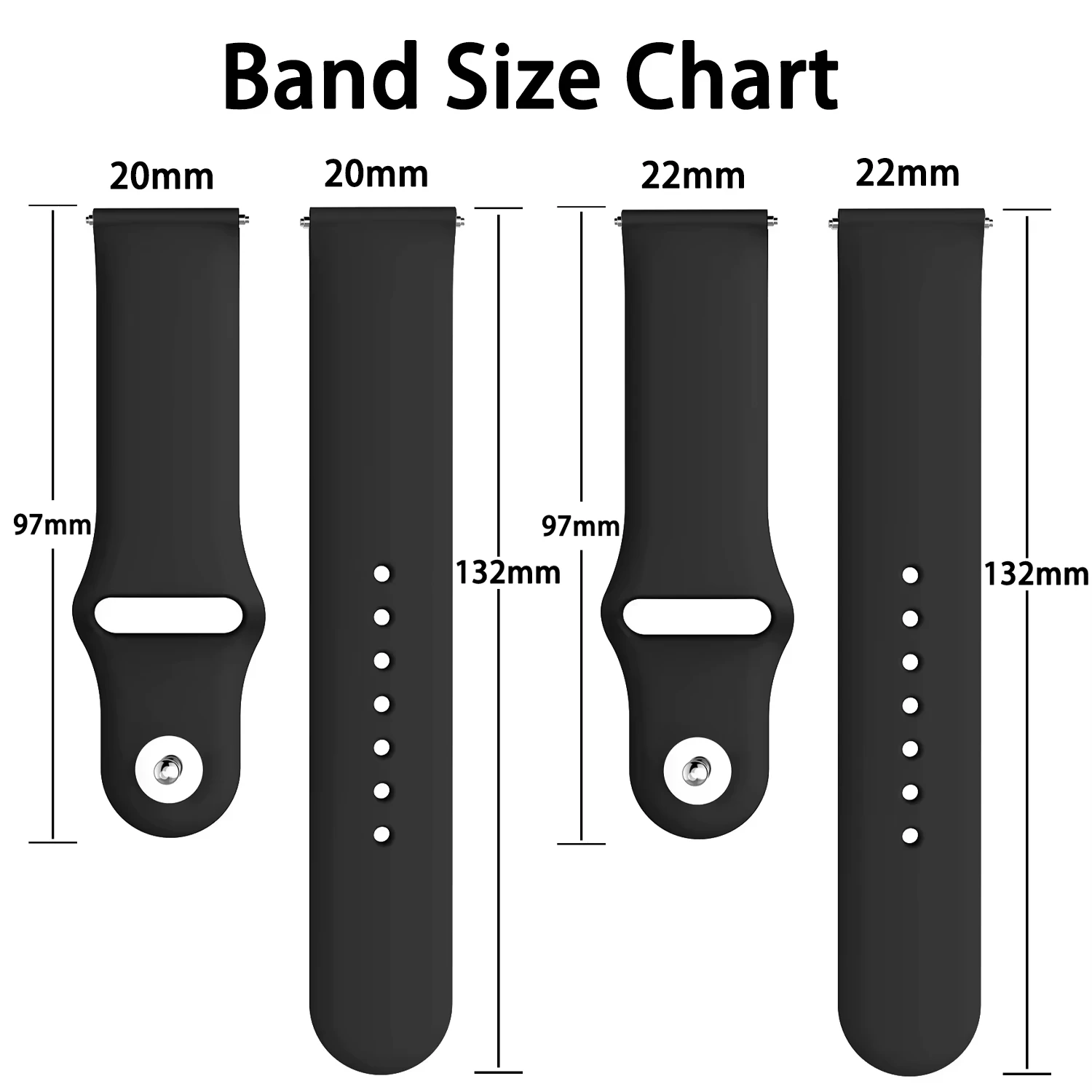 Фото Ремешок для часов Garmin Forerunner 255, 265, 970, 165, 55/Active 6, 5, 20 мм/22 мм, силиконовый спортивный браслет, ремешки для Venu 4, 45 мм/Vivoactive 5 №4