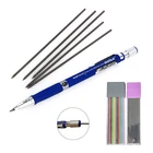 Механический карандаш 2,0 мм 2B, автоматические карандаши с серымцветным карандашом для рисования, для письма