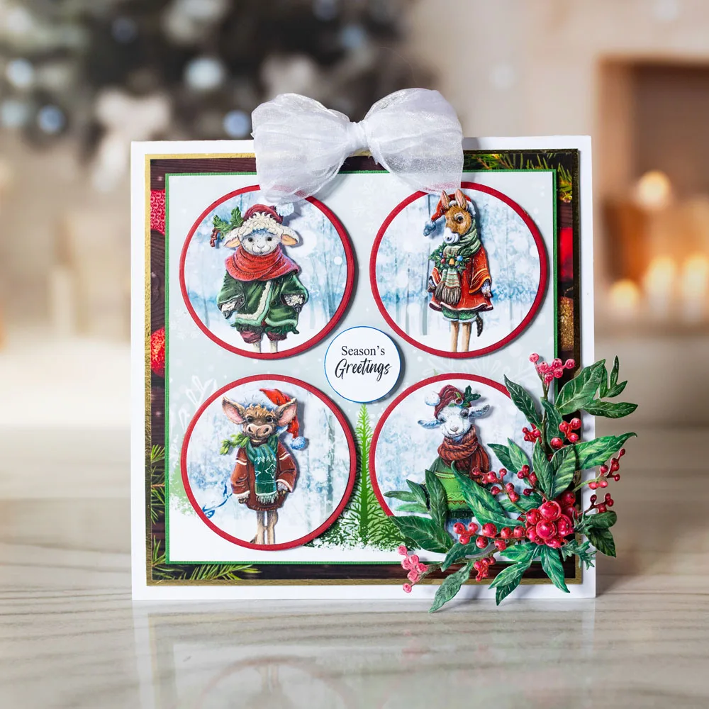 Коллекция сезонных штампов Snuggles новые металлические пресс-формы для бумаги