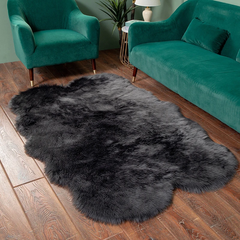 

Fluffy Rug Carpet for Living Room Washable Area Rug Faux Fur Rug for Kids Bedroom Sofas Cushions Mat Lounge Rug Home Decor