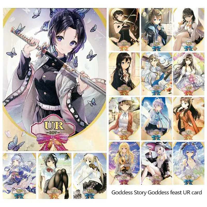 

История богини UR праздник богини шинобу аниме персонажи Бронзирующая коллекция flash card рождественские подарки на день рождения Детские игрушки