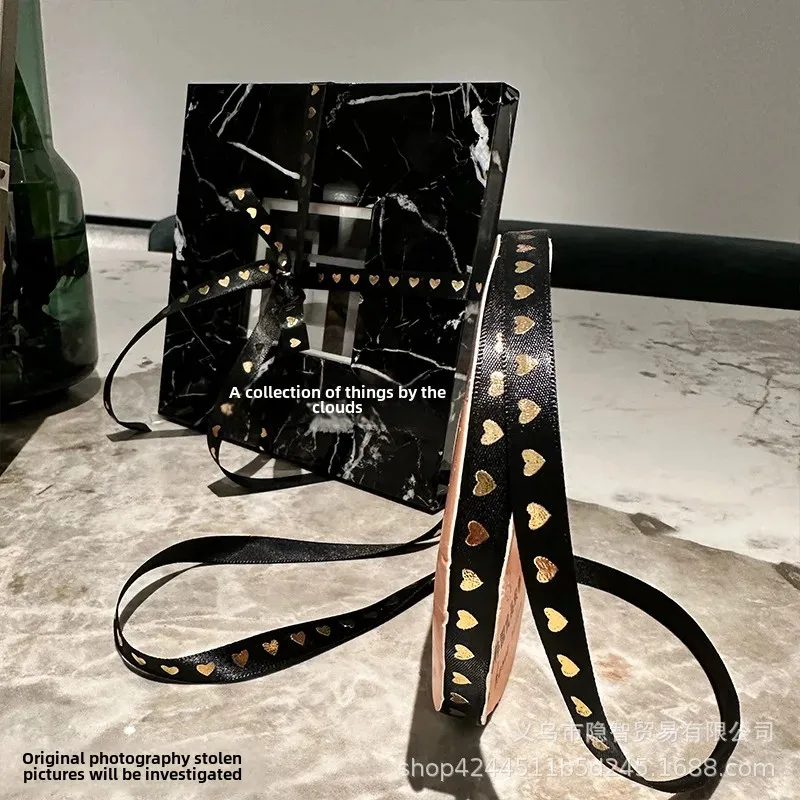 Высококачественная позолоченная шелковая лента в форме сердца для торта ручная