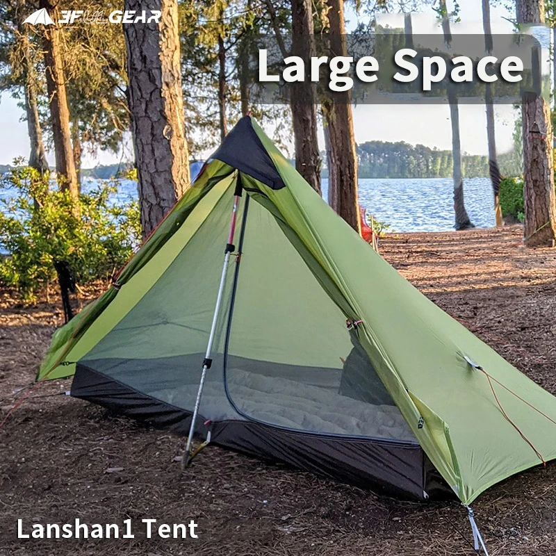 3F UL GEAR LanShan1 2 сверхлегкая палатка для кемпинга уличная 15D нейлоновая силиконовая