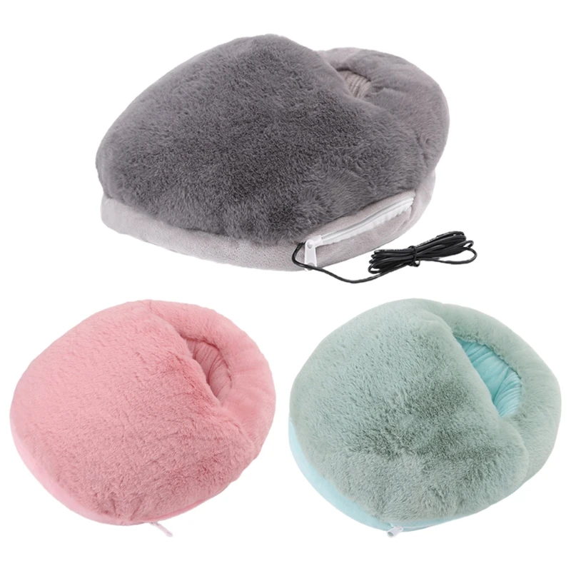 

Portable USB Electric Soft Warm Foot Warmer Washable Cosy Heated Footwarmer Cushion Thermal Heater Household Drop Shipping
