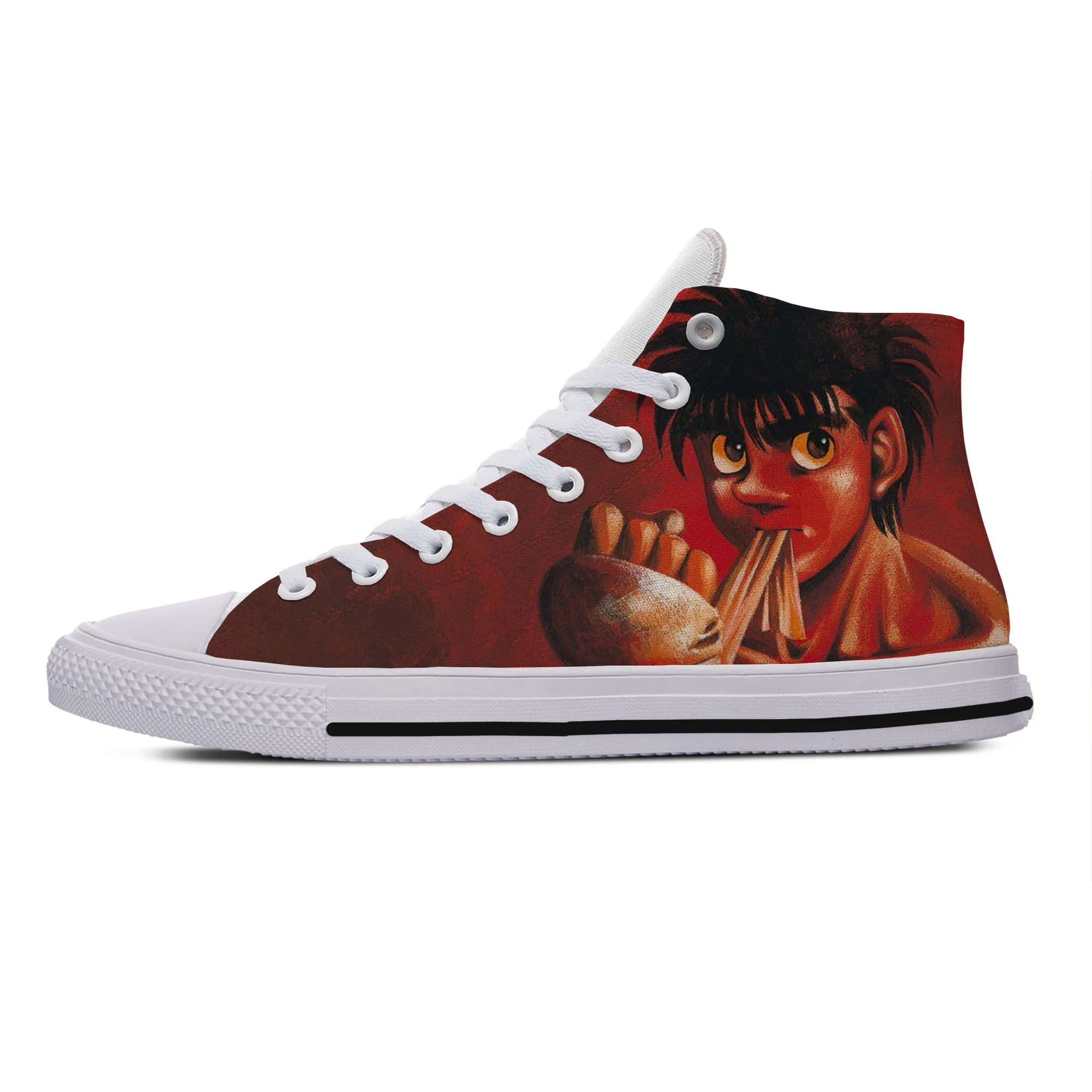 

Hot Cool Women Men Japan Anime Hajime No Ippo Shoes Lightweight Leisure Comfortable Canvas Shoes High Help Classic Board Shoes