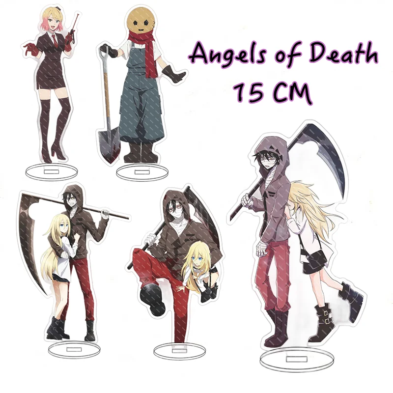 

15CM Angels of Death Anime Figure Acrylic Stand Model Toys Ray&Zack Action Figures Decoration