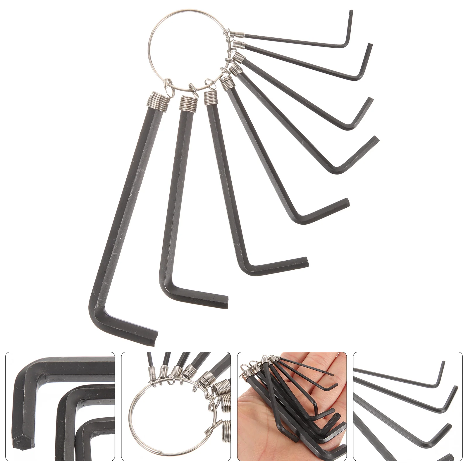 

8pcs Hex Key Wrenches Assorted Size Wrenches L Shaped Wrenches Precise Wrenches