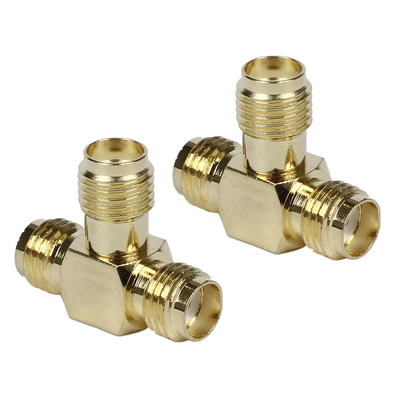 

JFBL Hot 2X SMA Female To Two SMA Female Triple T RF адаптер соединитель 3-ходовой сплиттер