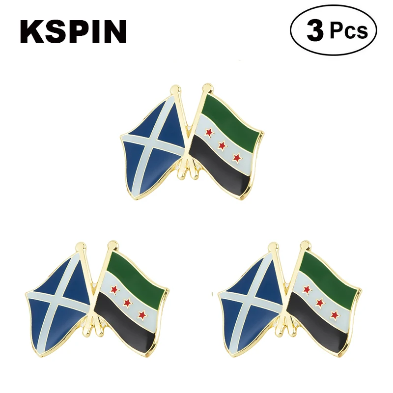 

Scotland Syria Flag Lapel Pin Friendship Flag Badge Flag pin