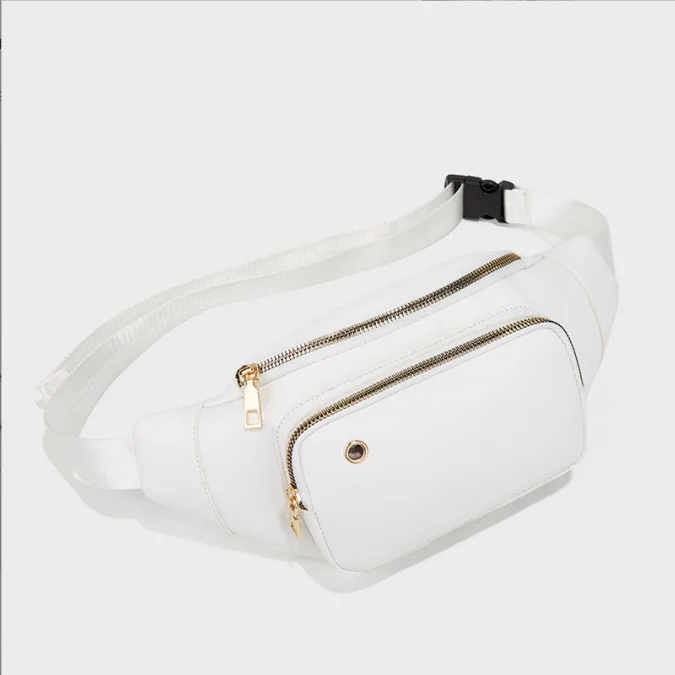 

2022 New Women PU Casual Chest Bag Waterproof Belt Bum Bag Male Phone Wallet Pouch Bags