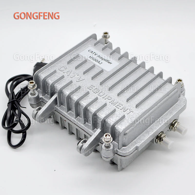 New CATV Signal Amplifier 220V/60V Unidirectional, Single Mode Home Amplifier With inch F Head EU Standard Power Supply