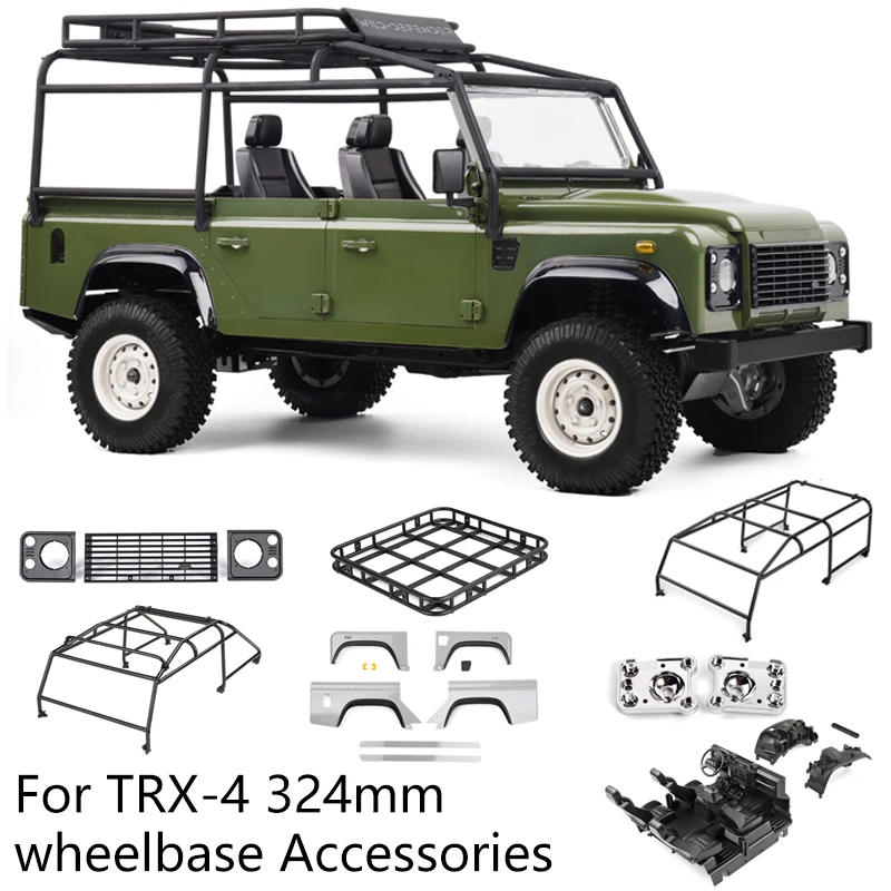 Pickup Truck Shell Kit 324 Wheelbase Accessories for 1/10 RC Crawler Car Traxxas TRX4 Defender AXIAL SCX10 RC4WD D90 D110 Parts