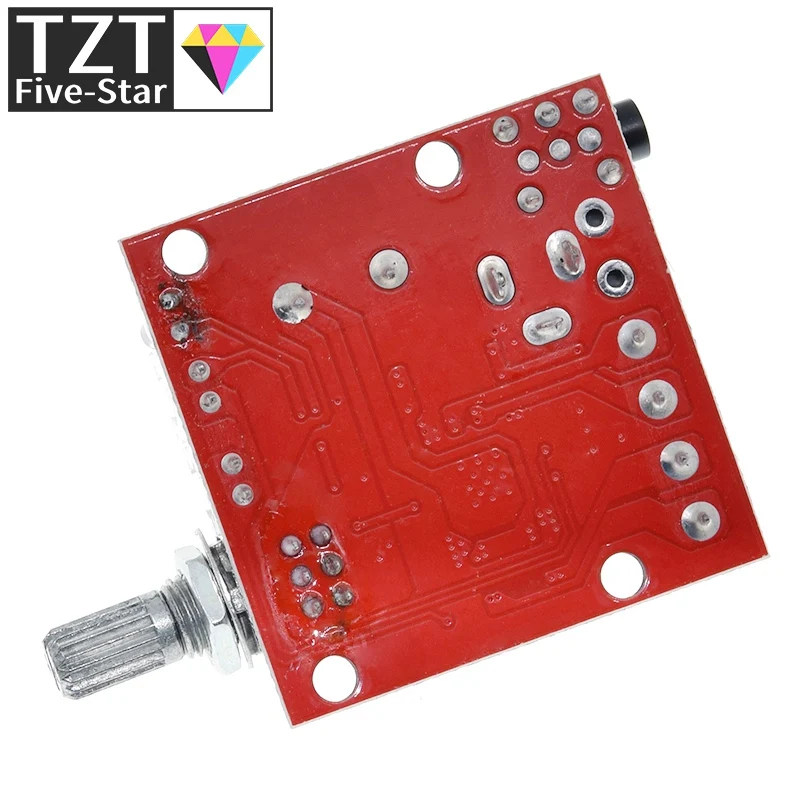 TZT 12 В Mini Hi-Fi PAM8610 аудио стерео усилитель плата 2X10 Вт двухканальный класс D самая