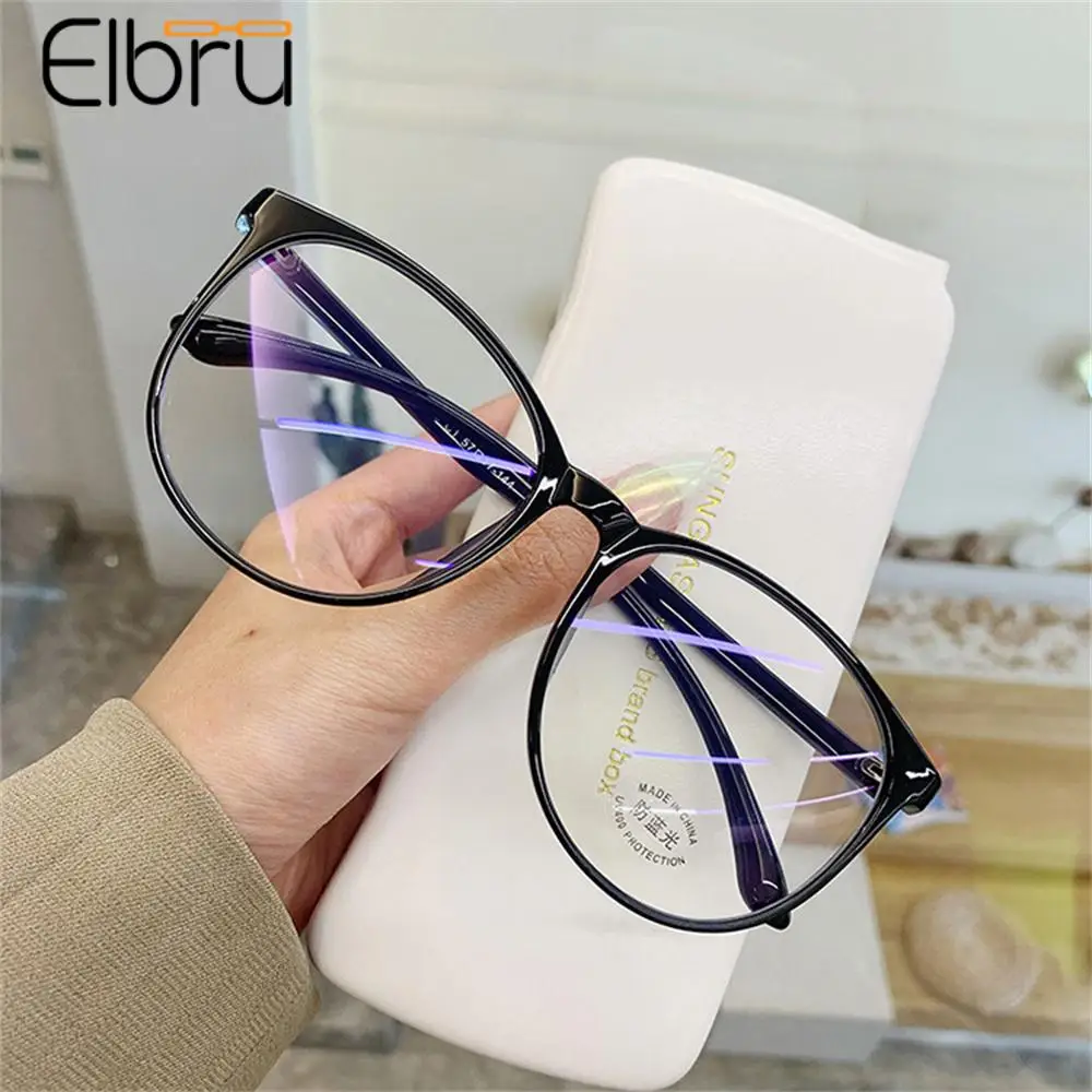 

Elbru Anti Blue Light Clear Myopia Glasses Women Men Fashion Shortsighted Eyewear Unisex Nearsighted Eyeglasses 0-1-1.5-2...-6