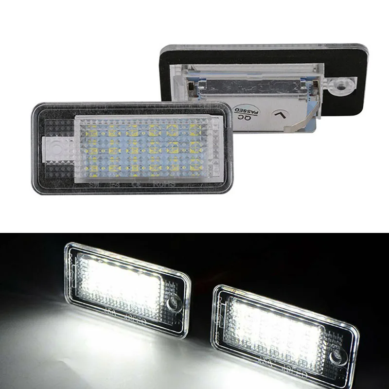 

1Pcs Car License Plate Light LED Car Lights Rear License Number Plate Lamp 6500K White For Audi A3/S3/A4/A6/B6/A8/S8/Q7/RS4/RS6