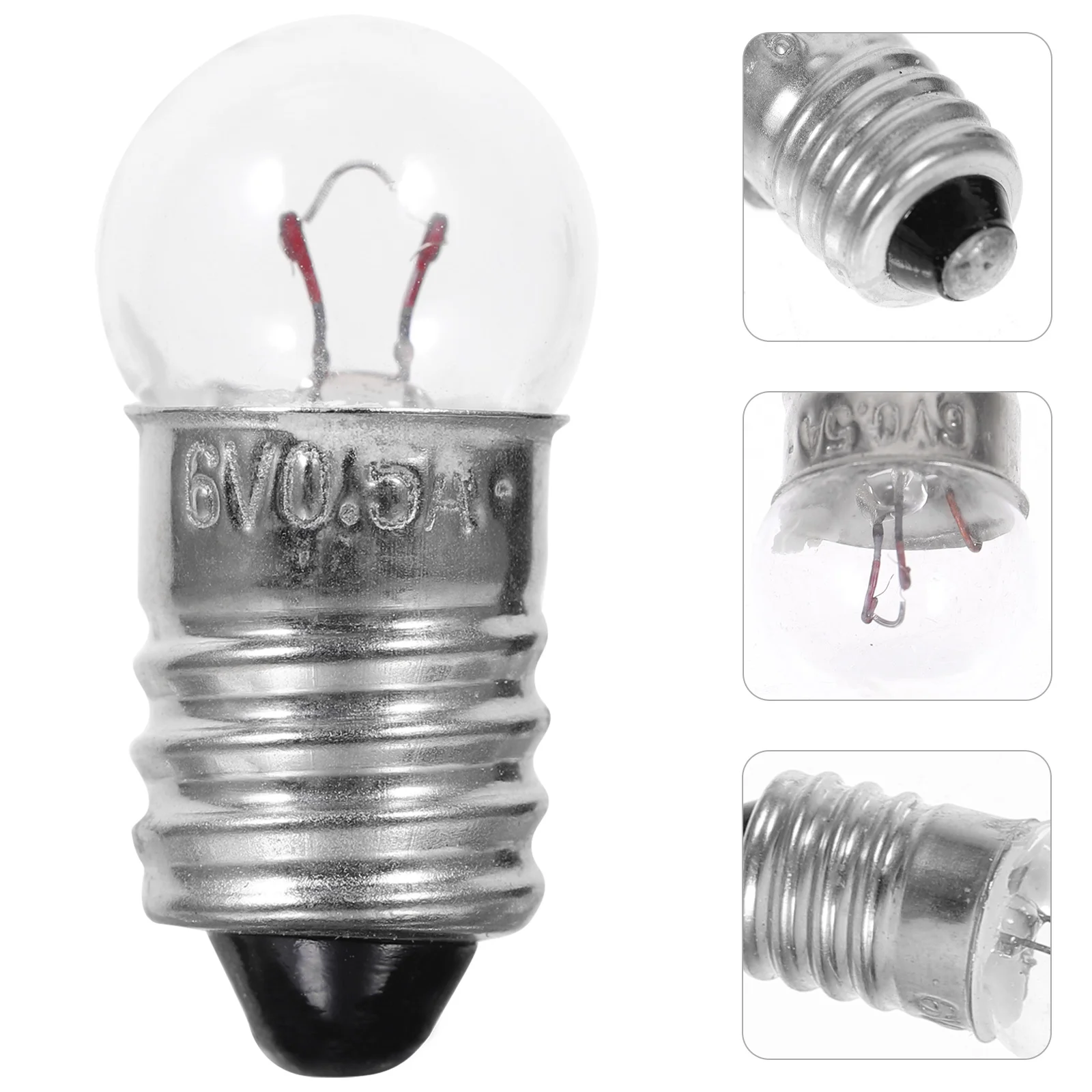 

Light Bulb Bulbs Kit Mini E10 Tiny Electrical Base Science Screw Miniature Supplies Round Flashlightexperiment Teaching