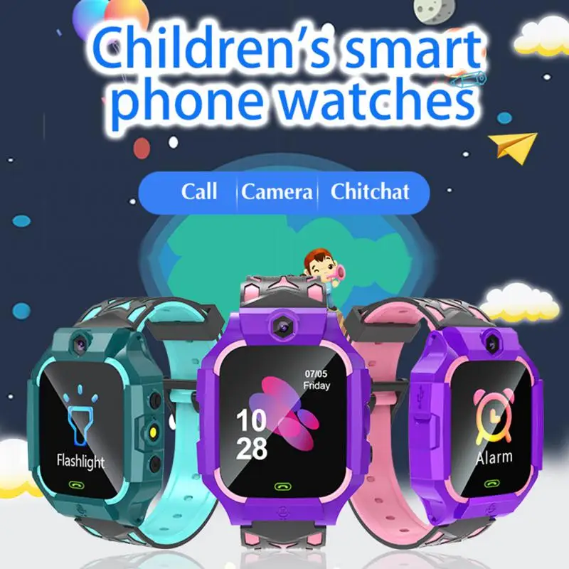 

Kids Smart Watch Anti-Lost Kids Smart Watch Waterproof LBS Positioning Tracker SOS Voice Monitoring SIM Call Boys Girls Watch