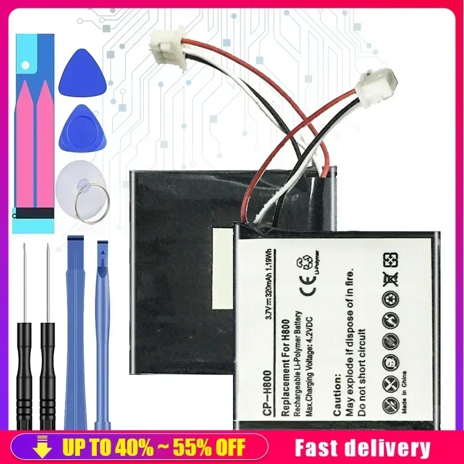 Аккумуляторы для мобильных телефонов 533- 000067 320 мАч LOGITECH H800 AHB 472625 ПСТ 981- 000337