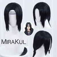 mirakul uchiha itachi narto authentic cosplay costume wig heat resistant hair style fiber