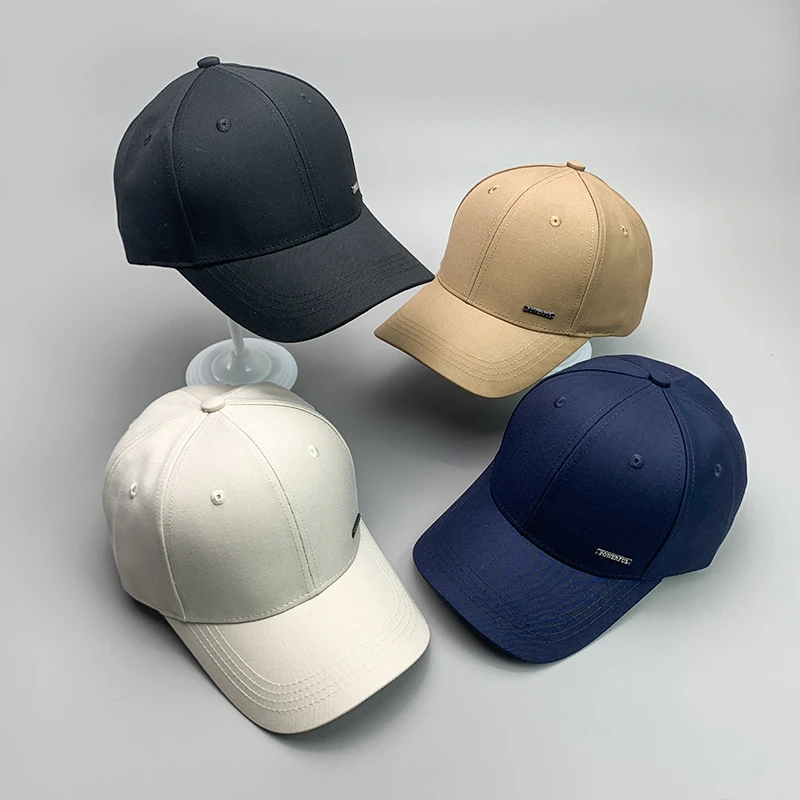 

New Casual High-quality Letter Men Baseball Hats Cotton Solid color Comfortable Adjustable Simple Fashion Sport Caps Adult