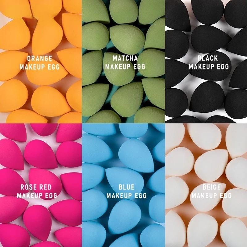 

Beauty Blender 10PCS Wholesale Makeup Sponge Water Drop Shape Makeup Soft Concealer Flawless Mixed cosmetic Silicone sponge