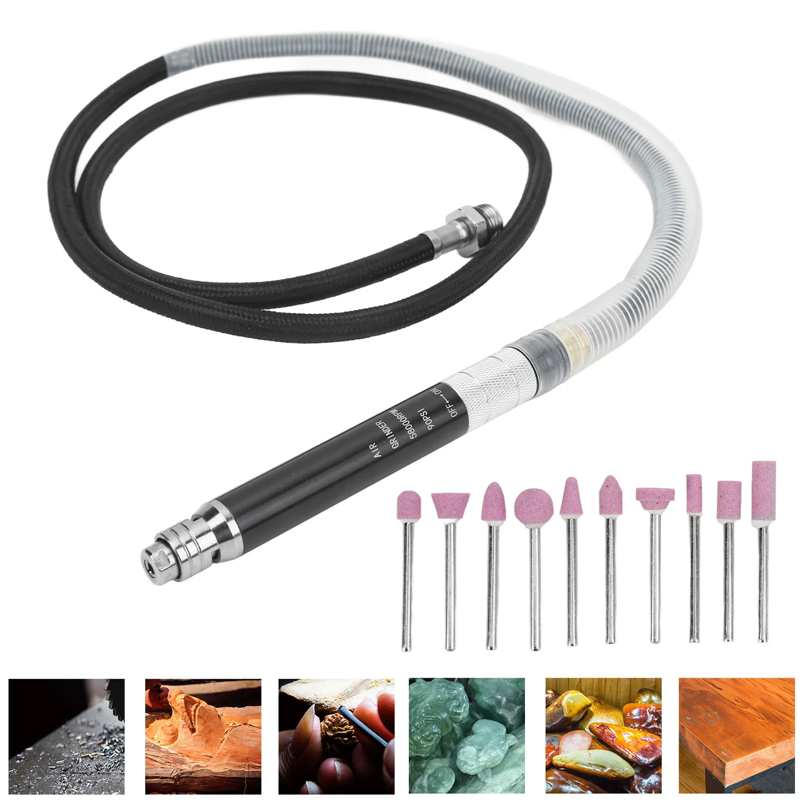 Пневматический Карандаш Шлифовальный Станок Портативный Полировальный