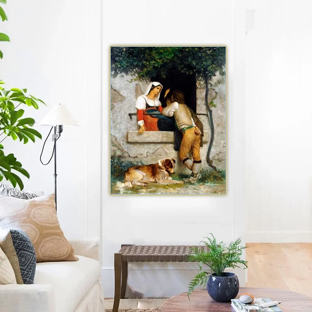 Уильям Бугуер Итальянские любители (Студия) Холст Картина маслом Эстетическая