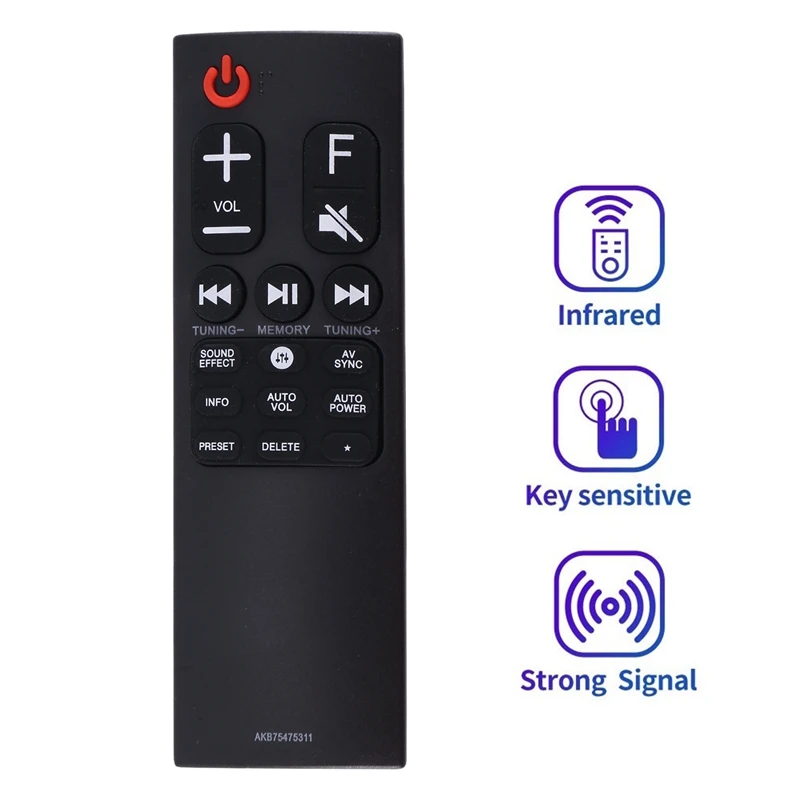 

Replacement Remote Control AKB75475311 For LG Soundbar Speaker Remote Control