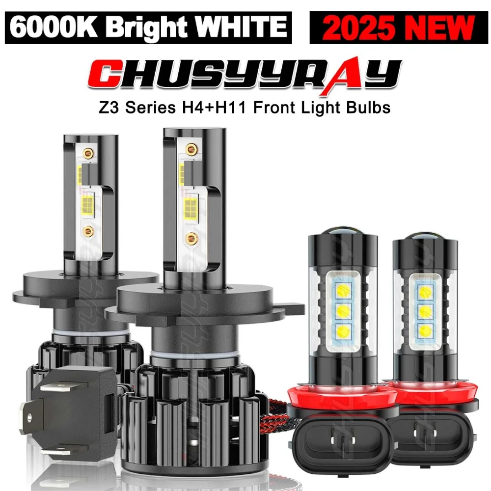 

Для Toyota Yaris 2006-2014 4x Canbus H4 H11 светодиодные фары высоких/низких + противотуманных фар 12 В 6000 К 100000LM 1:1 такой же размер Plug & Play