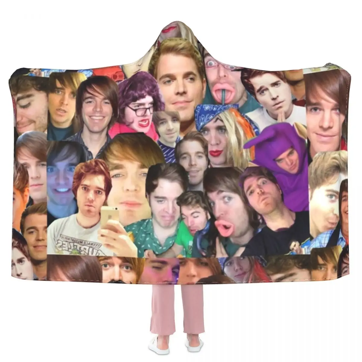 

Одеяло с принтом мема Шейн Доусон коллаж Дешевое декоративное с капюшоном покрывало флисовое дорожное мягкое одеяло