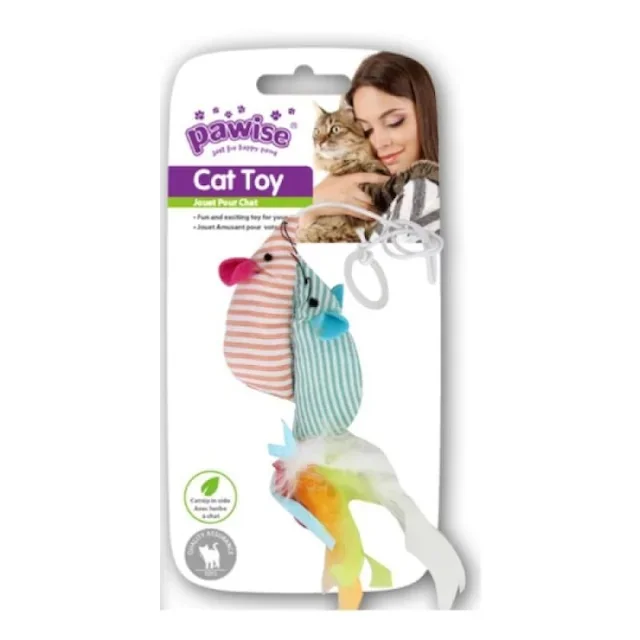 

Pawise Twins Fish Twin Fish Cat Toy 417357284