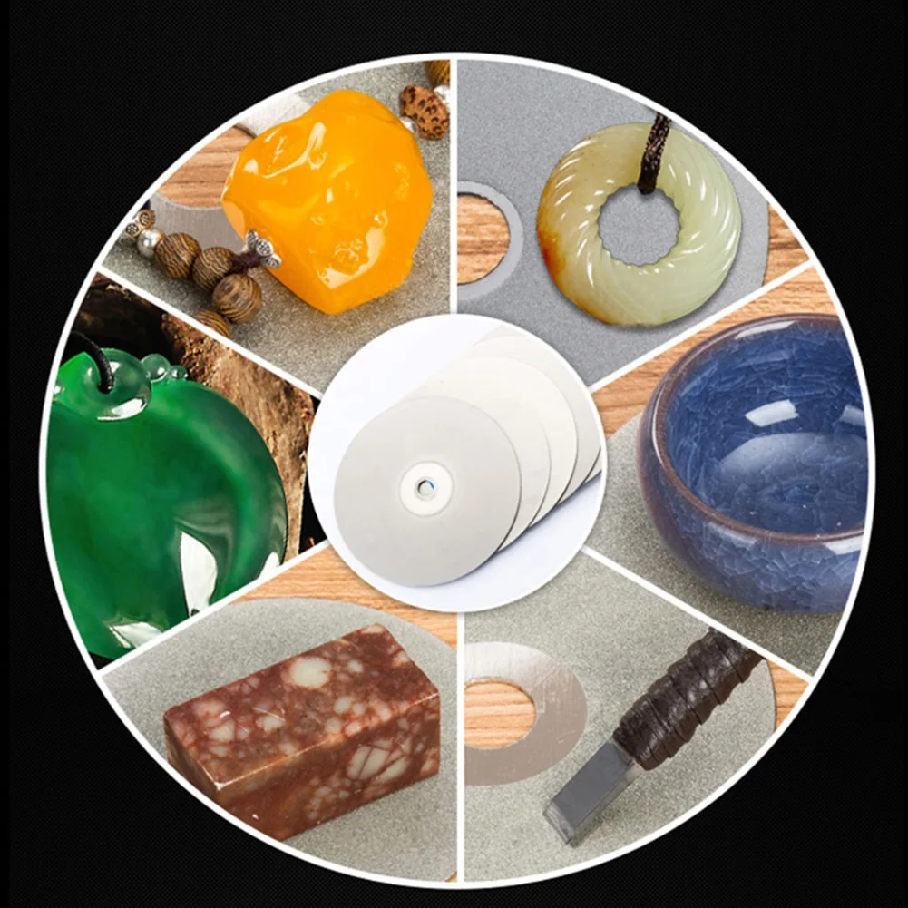 

100mm Diamond Coated Polishing Grinding Disc 80-2000 Grit Flat Lap Wheel Lapidary Polishing Grinding Disc For Jewelry Jade